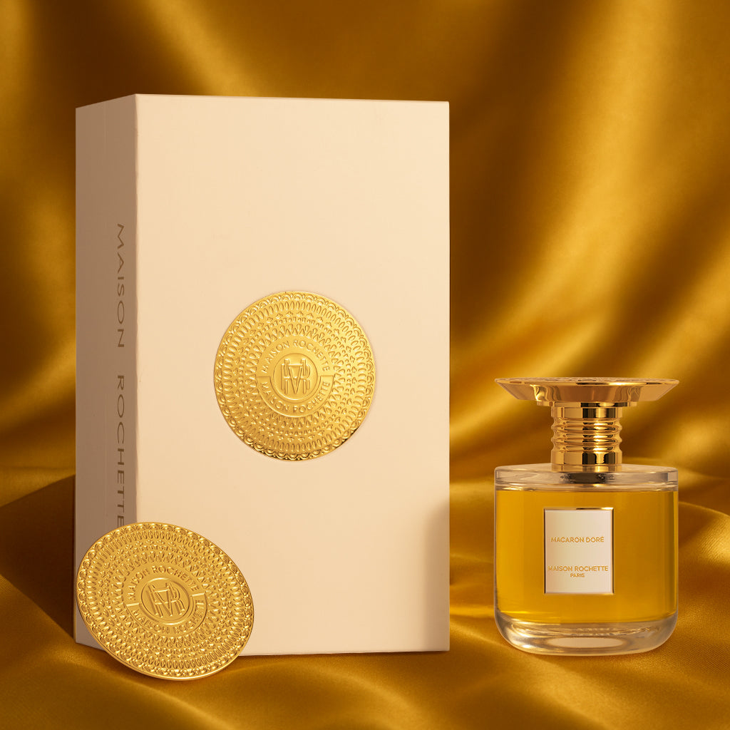 Macaron Doré - Parfum fruité gourmand unisexe Maison Rochette